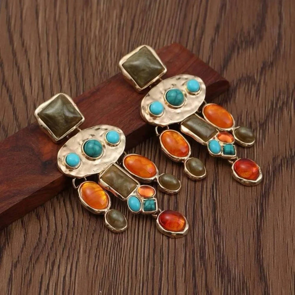 Geometric earrings - Picture 2 of 5
